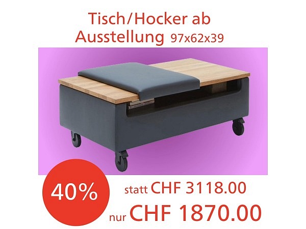 Wolkenweich Solo-Hocker – Ausstellungsstück