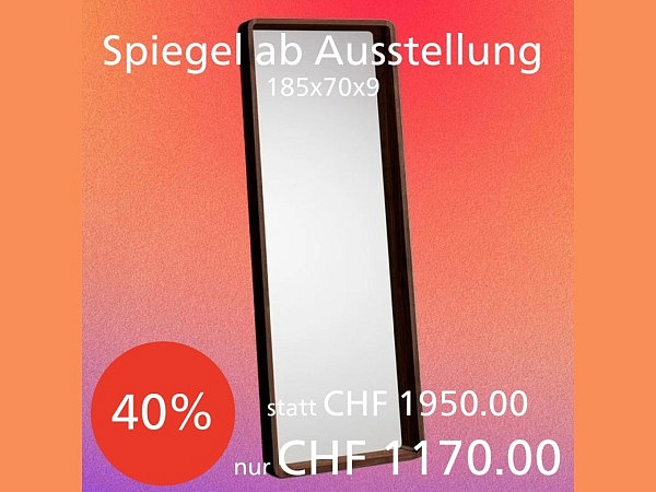 Holzmanufaktur Com Ci Spiegel – Ausstellungsstück Wildnuss..