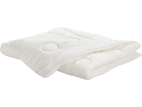 Bettdecke Schafschurwolle/Satin Medium