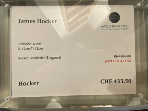 James Hocker von Wolkenweich – Ausstellungsstücke 