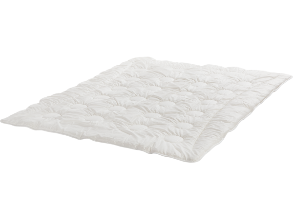 Bettdecke Schafschurwolle/Satin Medium